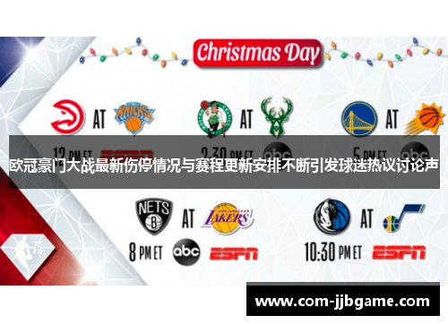 欧冠豪门大战最新伤停情况与赛程更新安排不断引发球迷热议讨论声 欧冠豪门大战最新伤停情况与赛程更新安排不断引发球迷热议讨论声